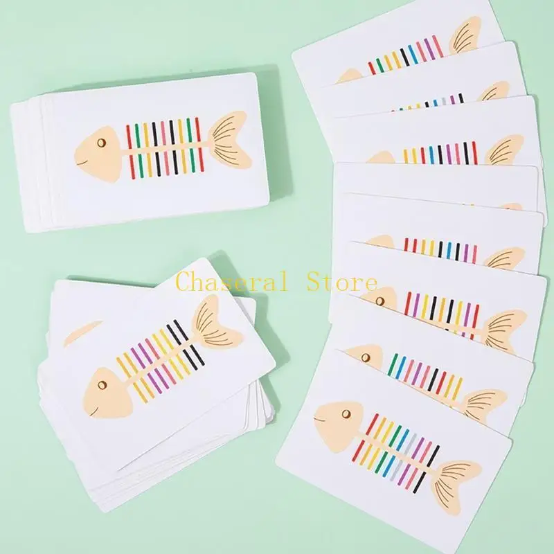 E7CE Rainbow Fish Bone Puzzle Game Toy para pré -escolares estimulando o desenvolvimento do cérebro e a capacidade cognição a