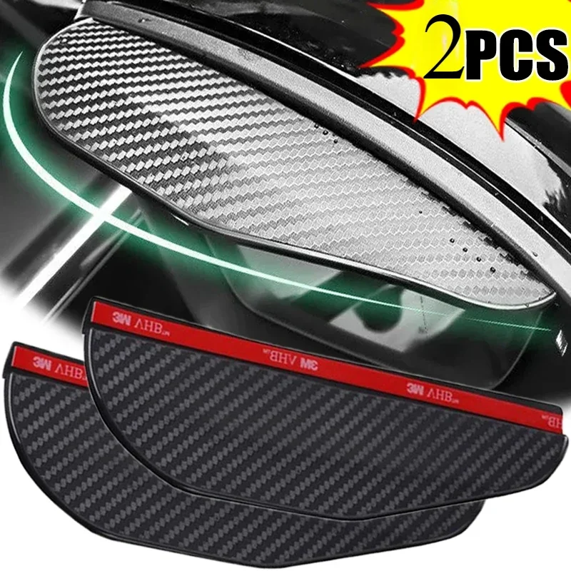 

2PCS Car Rearview Mirror Rain Eyebrow Visor Carbon Fiber for Mercedes Benz A200 A180 B180 B200 CLA GLA