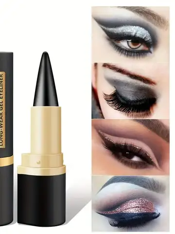 Gel Eyeliner, Quick-Dry Matte Smudge Proof Waterproof Eye-liner Pencil For Women Girls Daily Party Stage Makeup