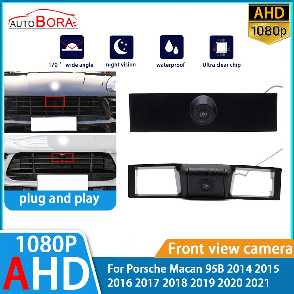 

AutoBora Ultra Clear Night Vision LOGO Parking Front View Camera For Porsche Macan 95B 2014 2015 2016 2017 2018 2019 2020 2021