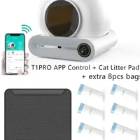 【English Version】Tonepie Automatic Smart Cat Litter Box Self Cleaning App Control Pet Toilet Litter Tray Ionic Deodorizer  65L