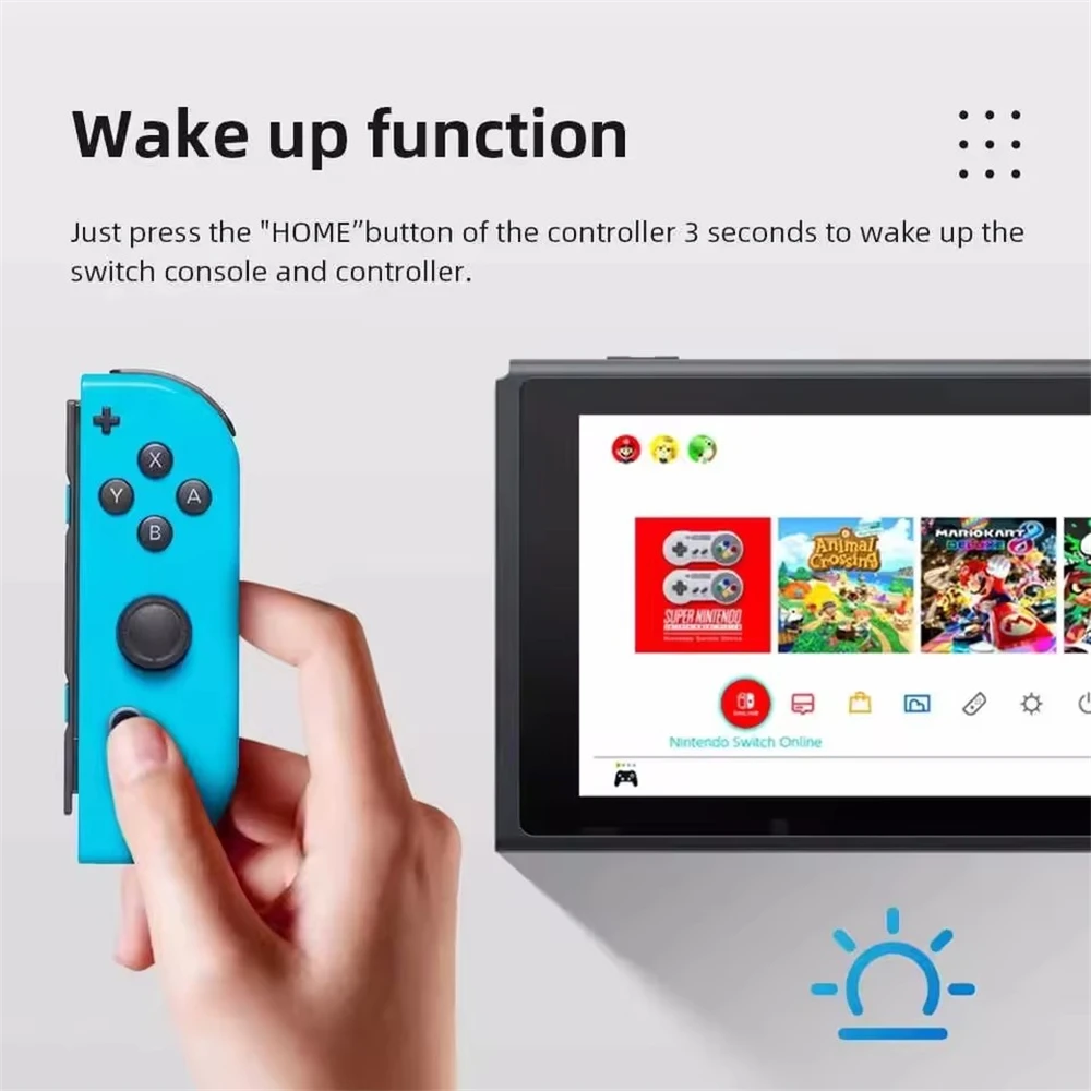 

Беспроводной контроллер для Nintendo Switch NS/OLED/LITE, геймпад, джойстик, двойная вибрация, турбо-режим, дистанционное управление, 6-осевой гироскоп, L/R джойпады