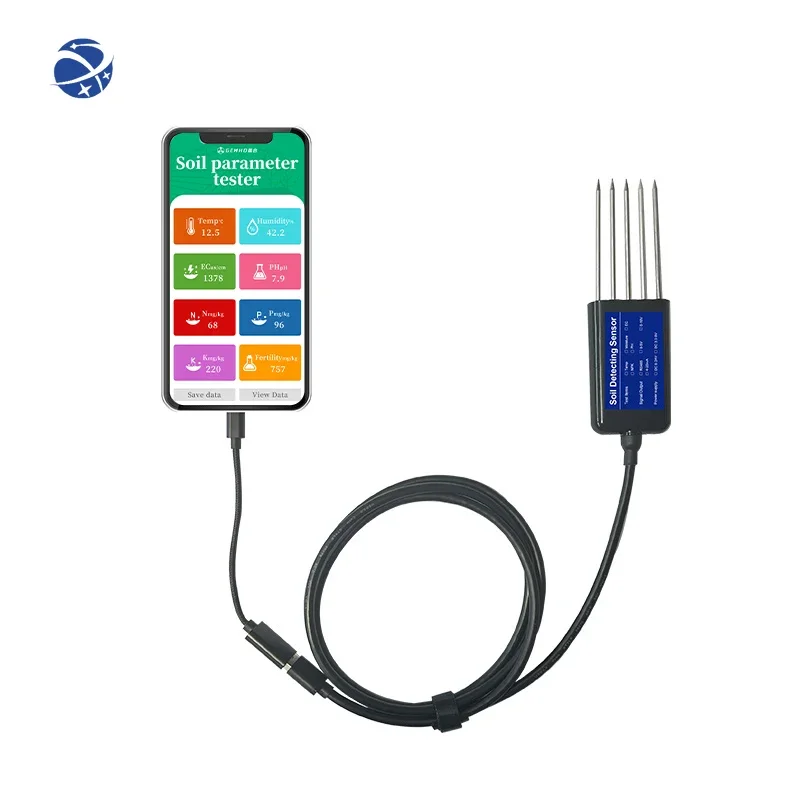 YUNYI Hot Sale Corrosion Resistance Wireless USB For Mobile Phones Soil Sensor npk meter