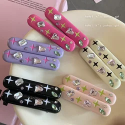 Colorful Crystals Candy Color Hair Clip Design Side Clip Female XINGX Embellishment Bang Clip Accessories Headwear