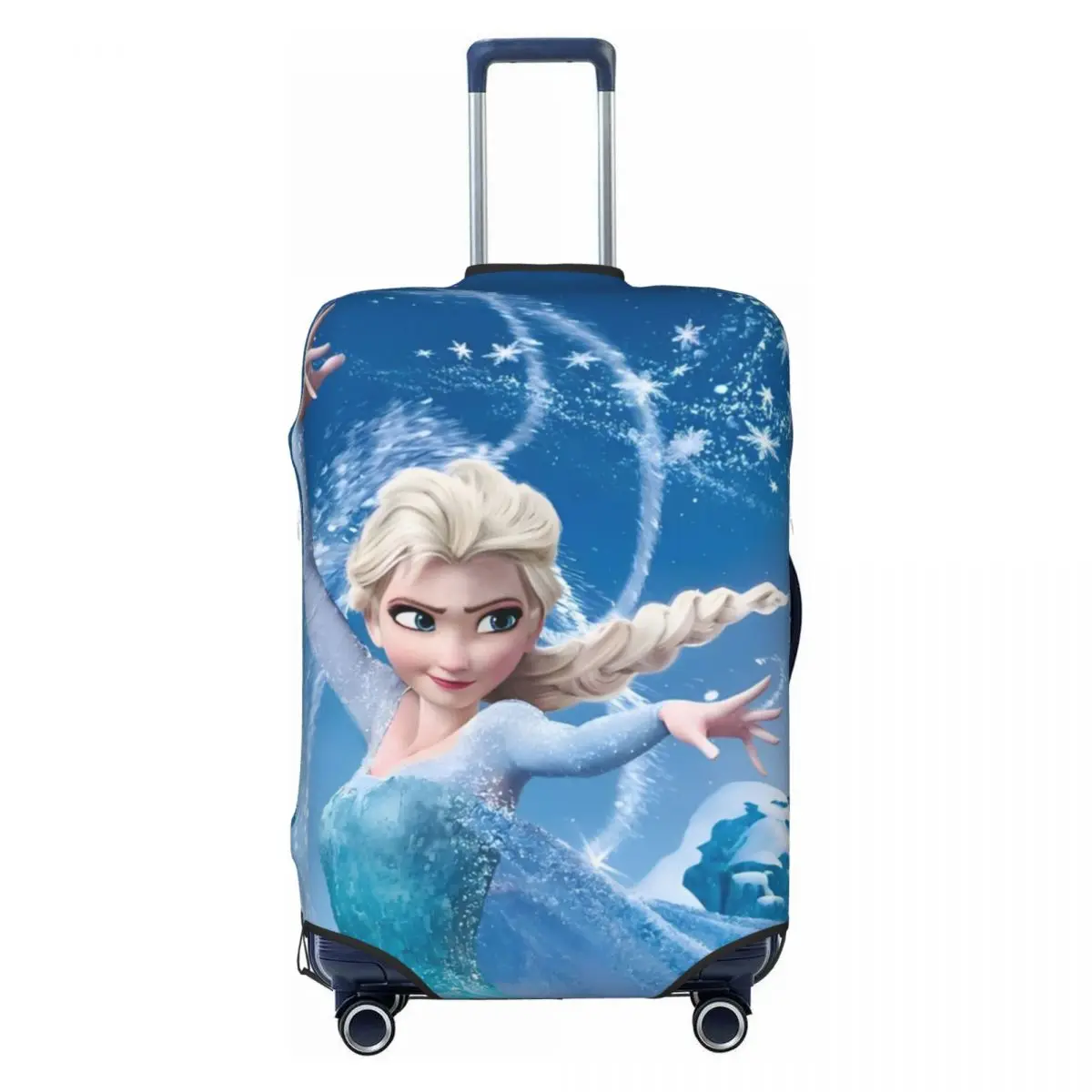 

Классический чехол для чемодана в стиле аниме «Холодное сердце», эластичные очаровательные дорожные чехлы для багажа «Эльза и Анна» на 18-32 дюйма