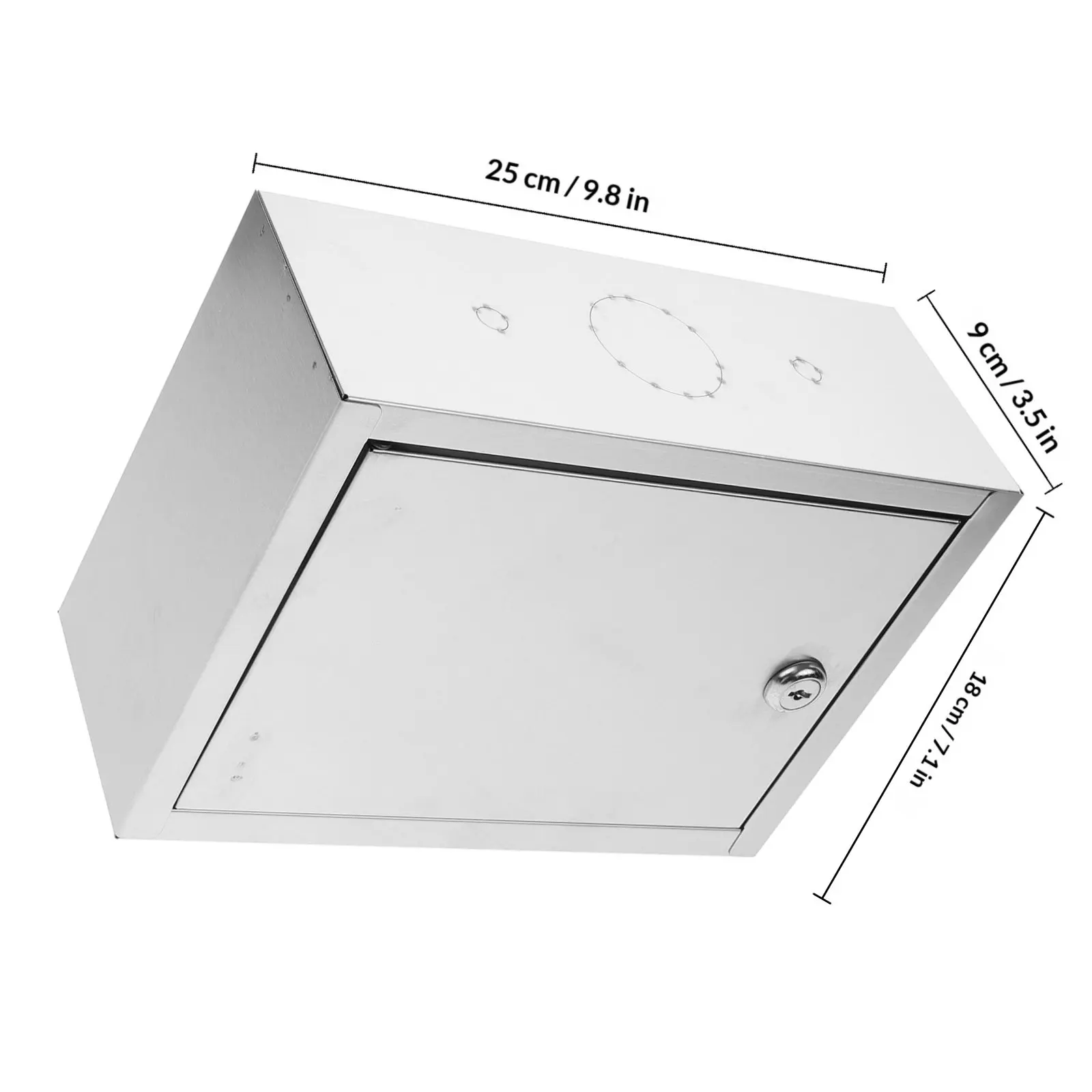 Wall Mounted Milk Sturdy Milk Delivery Box Lockable Package Holder Porch Organizer Outdoor Package Locker
