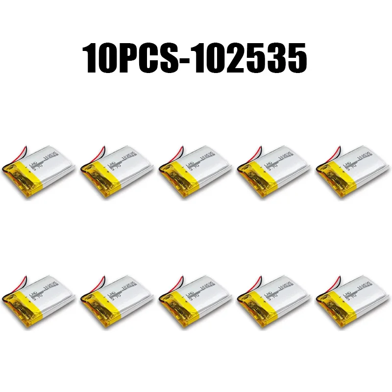 102535 10PCS Lipo Battery 3.7V 800mAh  Polymer Lithium Batteries for Tablet PC Mobile Phone, Medical Beauty Equipment Cell