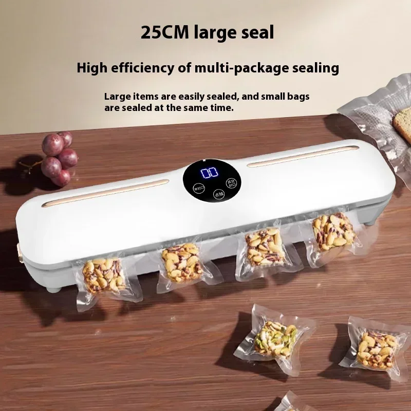 Food Preservation Sealing Machine, Household Small LCD Screen Automatic Vacuum Machine, One Machine for Multiple Purposes
