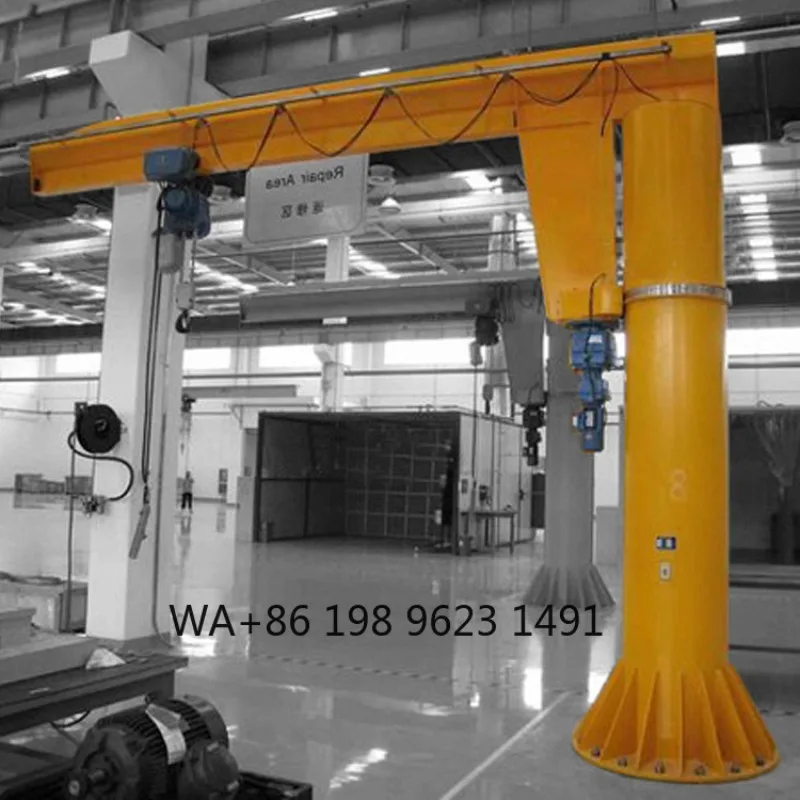 3 Ton Slewing Manual Jib Crane Portable Small Lifting Industrial Workshop Construction Handling Equipment