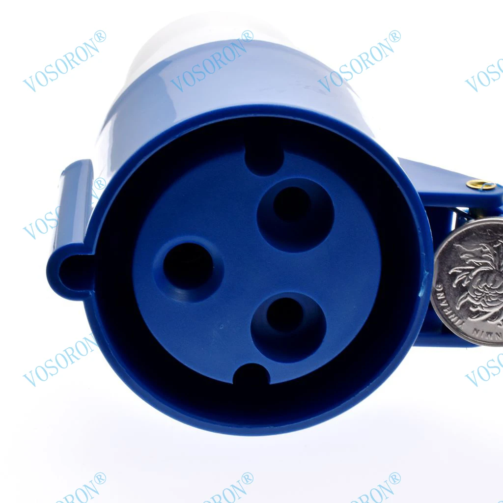 32Amp 3 Pin Industrial Plug or Socket 220-250V Weatherproof IP44 2P