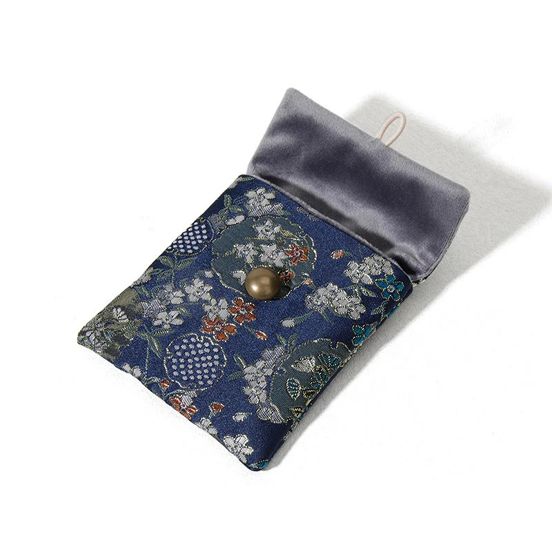 

Embroidery Pouch Cloth Brocade Jewelry Bag Jewelry Storage Bag 9.5*10.5cm Satin Gift Bag For Present Women Storage