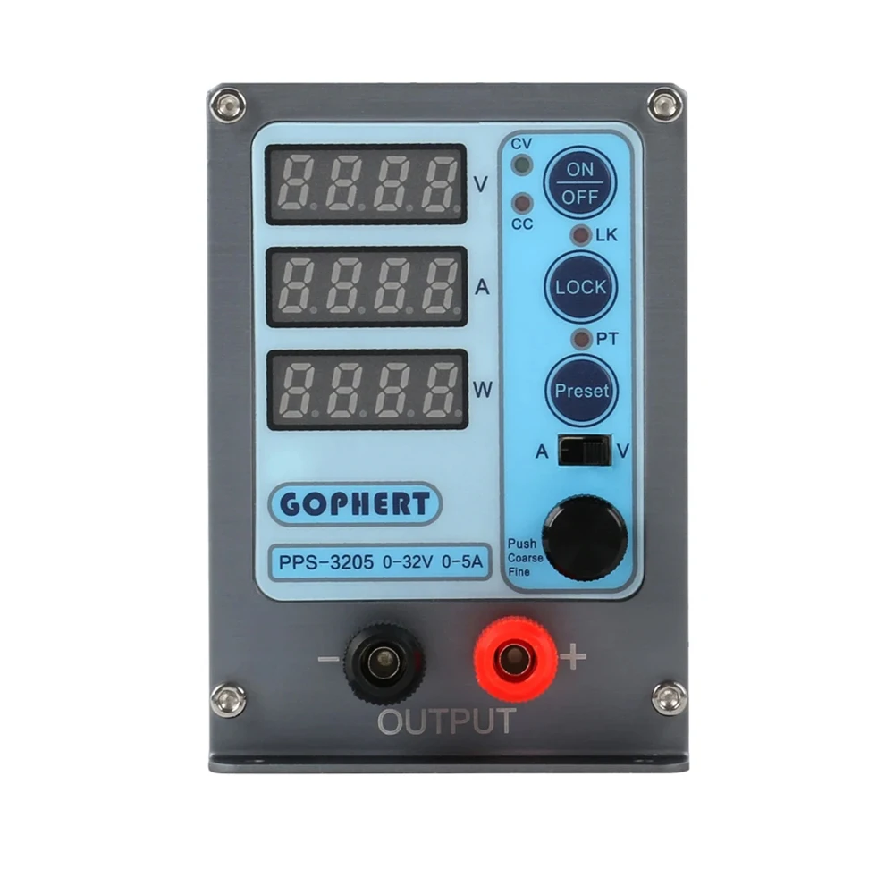 Gophert PPS 3205 PPS 1610 PPS 6003 Presetable Mini Digital Adjustable DC Power Supply Lab Switching Power Supply