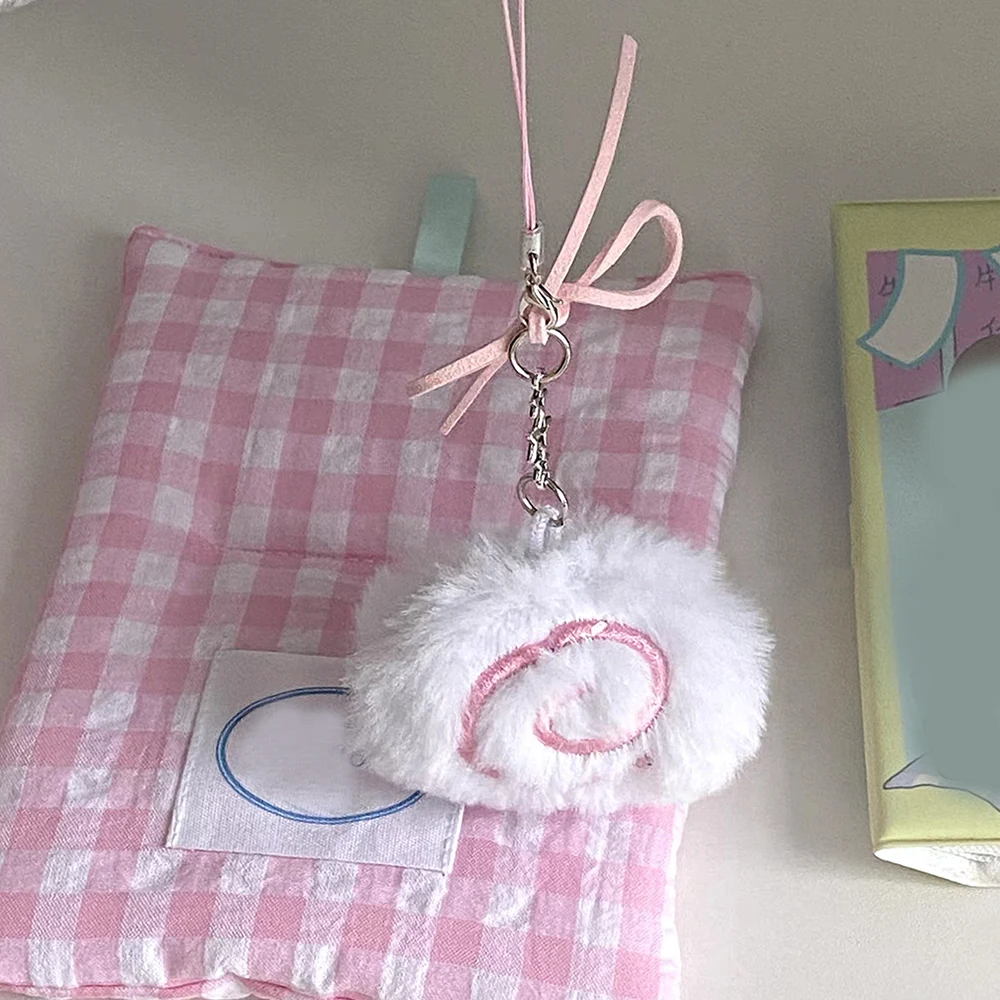 بطاقة حقيبة كيرينغ لوحة السمك مفتاح سلسلة حقيبة يد الديكور اليدوية أفخم المفاتيح حقيبة قطيفة قلادة جميلة لينة هدية النساء الفتيات #4