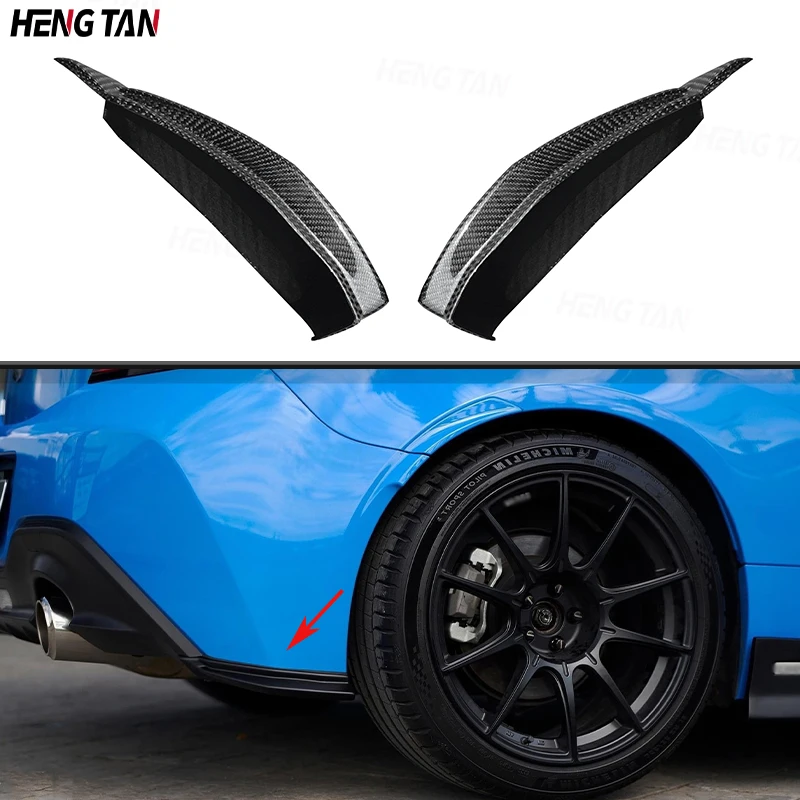 For Toyota GR86 BRZ ZD8 2022-2023 Car Rear Bumper Splitters Lip Diffuser Canards Flaps Apron Carbon Fiber Parts Body kit