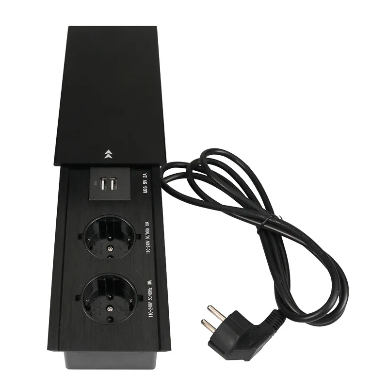 Imagem -06 - Soquete Oculto Incorporado Plugue Multi Carregamento Usb sem Fio Universal Reino Unido Eua ue Preto 10a 110250v 2600w Tomadas Tomadas