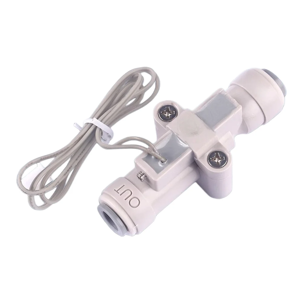 2-Way Normally Open For Water Flow Switch Low Flow Start Threshold 300ml/min Quick Connect Fitting for For Water Applications