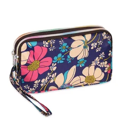 New Arrival Women's Long Wallet Fabric Coin Purse Ladies Handheld Phone Bag and Organizer Wallets