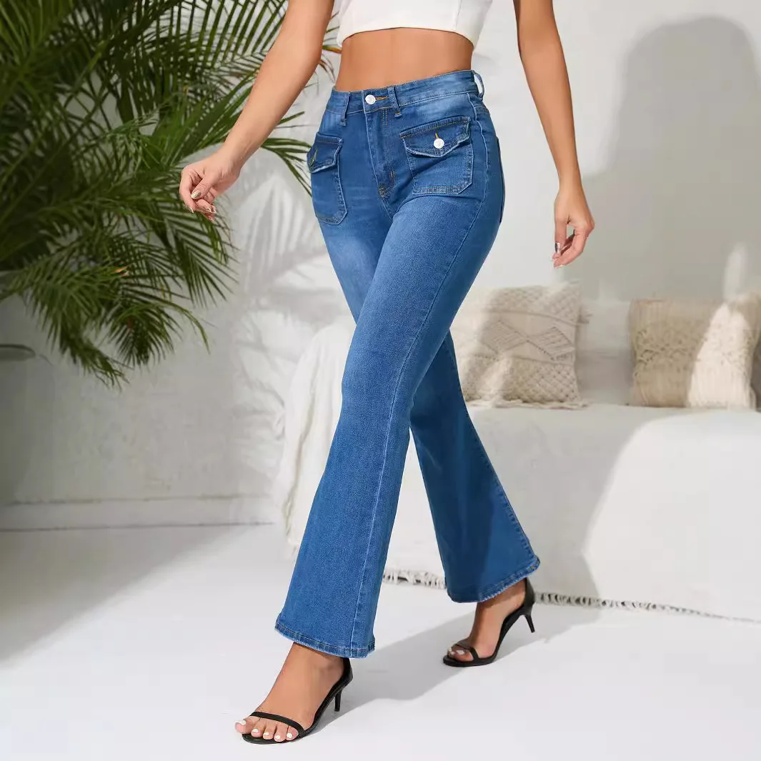 

Mom Jeans Women Denim High Waist Trousers Button Zipper Pants Office Lady Skinny Y2k Streetwear Bodycon 2025 Summer Pants