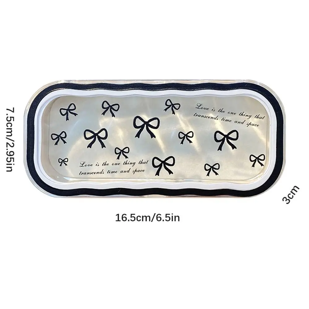 الإبداعية البلاستيك Bowknot نظارات حالة زهرة شفافة النظارات الشمسية صندوق تخزين النظارات المحمولة مرئية واقية