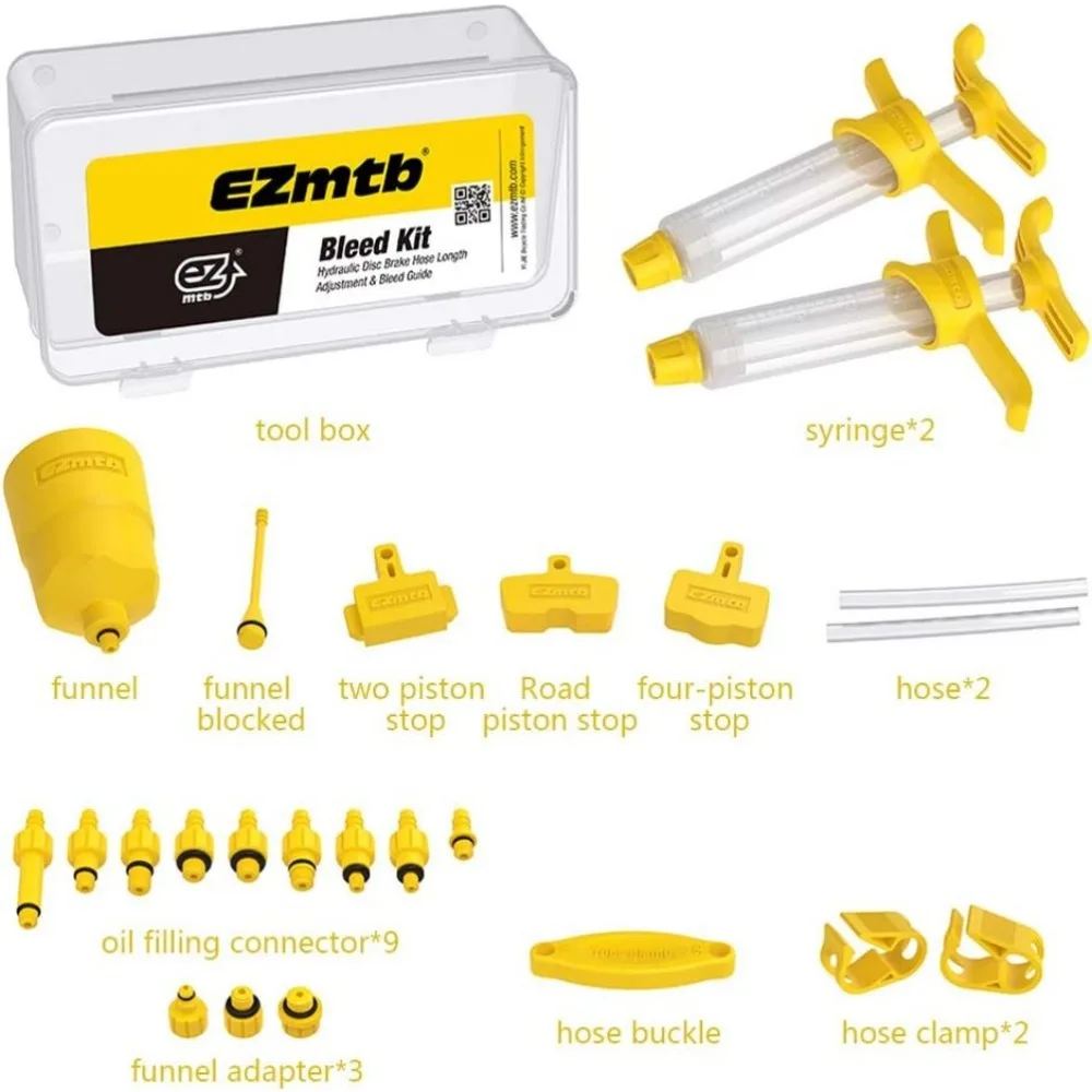 자전거 유압 디스크 브레이크 오일 블리드 키트 도구, 시마노, SRAM, Avid, MAGURA 시리즈, MTB 도로 자전거 브레이크 수리 도구, Ezmtb