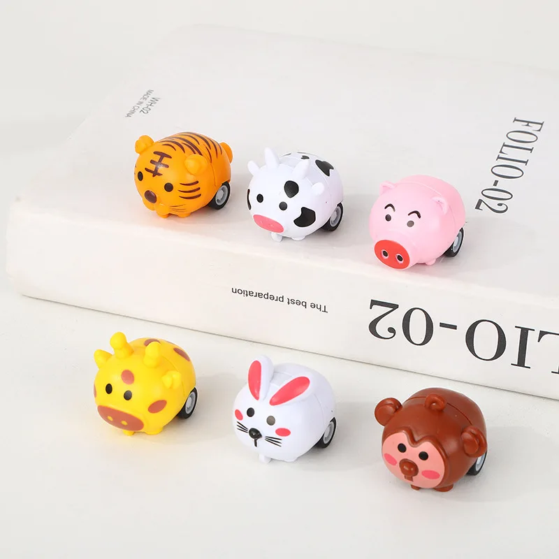 Mini Pull Back Animal Car Toys, Birthday Gifts, Children School Party Favor,  Giveaway Guests Present Pinata, 6Pcs