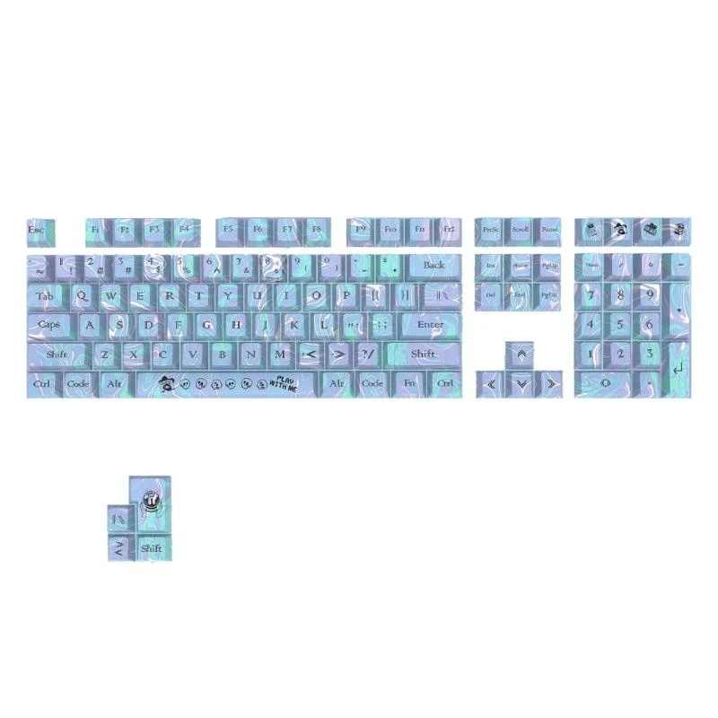 

Keycaps Set for 112pcs ANSI Layout Compatible Dye-Subbed for Gaming Mechanical Keyboard best sale
