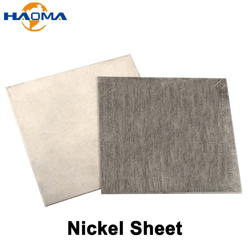 High Purity Nickel Sheet Square Nickel Plate Electrode Sacrificial Anode Sheet For Electroplating Thickness 1mm 2mm 3mm