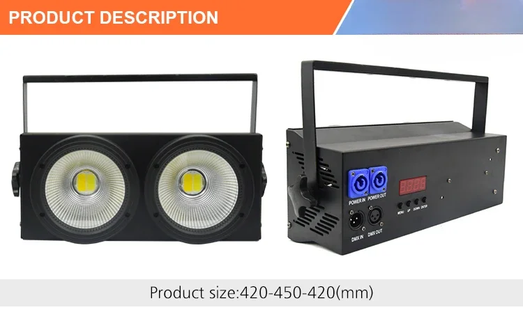 Dj Stage Lighting Equipment 2 Eyes 200W White Led Cob Audience Stage Blinder Light For Show Stage