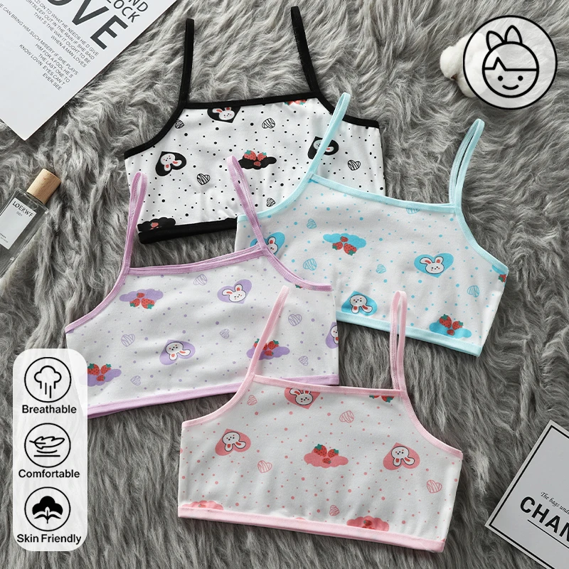 Girls' developmental underwear, junior girls' medium-large children's wear, elementary school girls' halter tops, little girls'