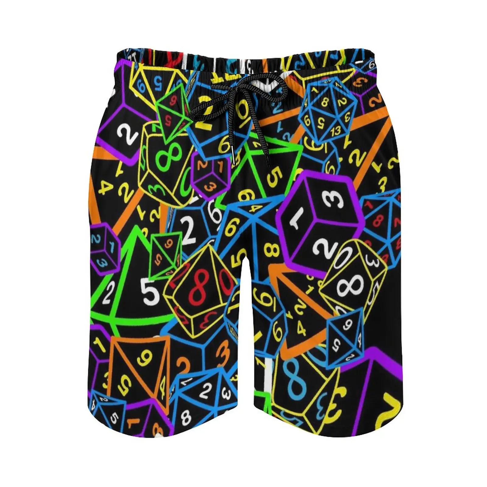 D&D ( Dungeons And )-This Is How I Roll! Men'S Beach Shorts Quick Dry Travel Swimsuit Trunks Surf Pants Sports Pants Dnd Adnd