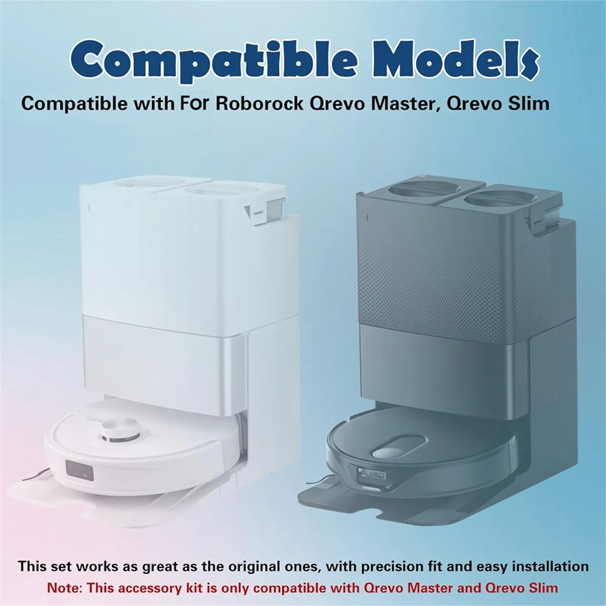 N18R For Q Master, Qrevo Slim Robot Vacuum Main Side Brush HEPA Filters Mop Pads Dust Bags Accessories Kit