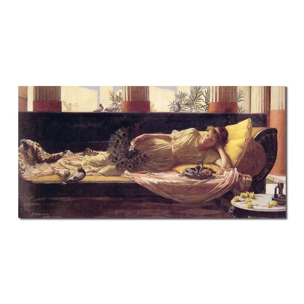 Animal paintings John William Waterhouse's reproduction Its sweet doing nothing hand painted High quality