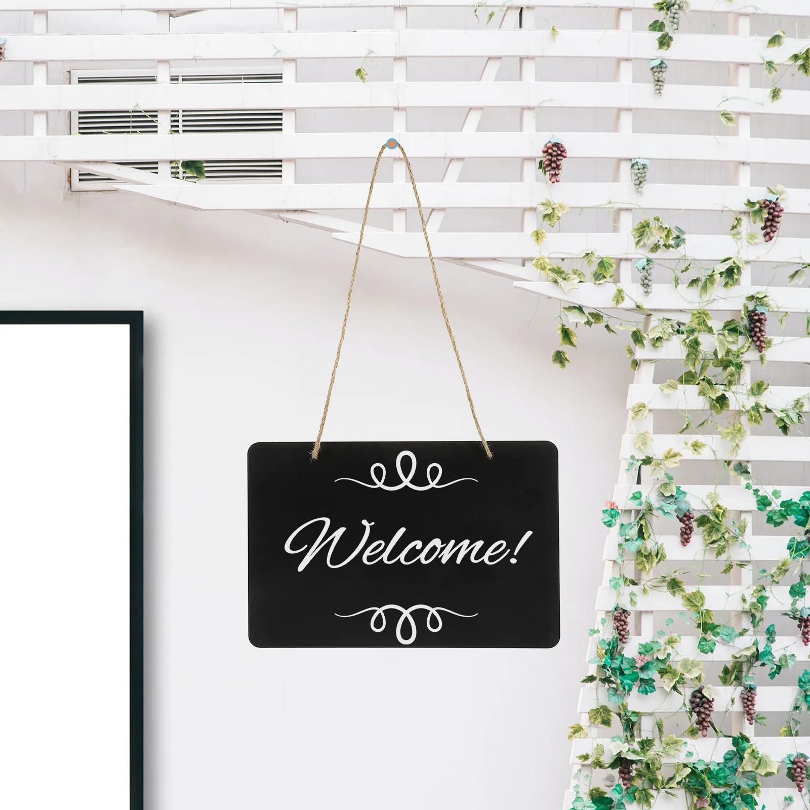 Board Chalkboard Sign Message Door Hanging Erasable Wall Memo Signs Chalk Front Mini Wedding Blackboard Writing Home Wood