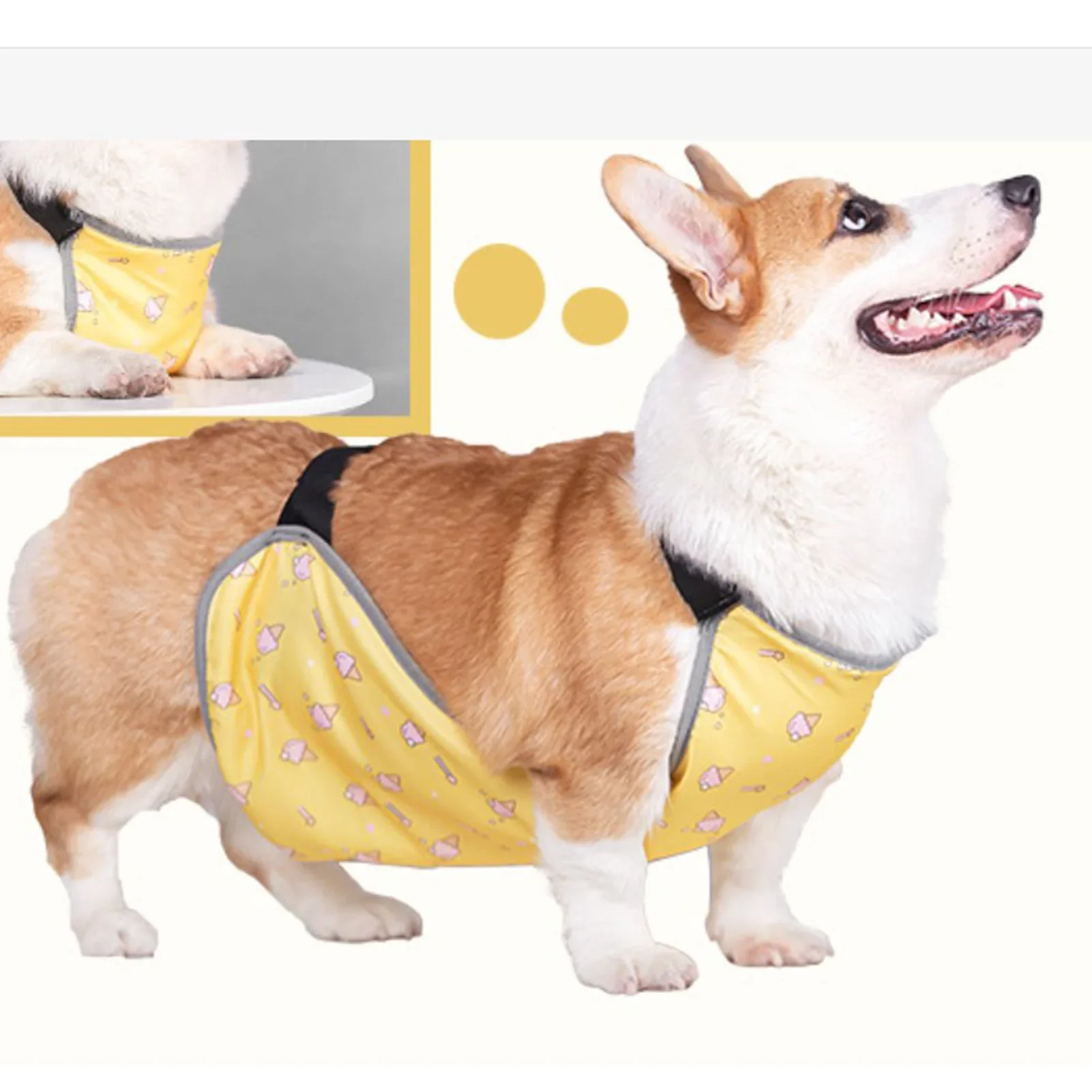 Warm Pet Belly Vest Waterproof Prevent Cold Wet Dog Belly Cover Protector Harness For Corgi Short Leg Puppy