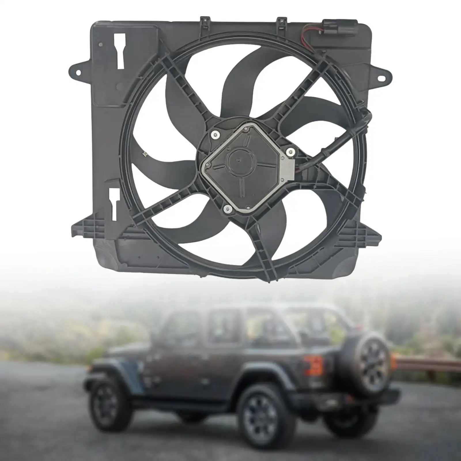 Radiator Cooling Fan Sturdy 68143894Ab for Jeep Wrangler 3.6L 2012-2018