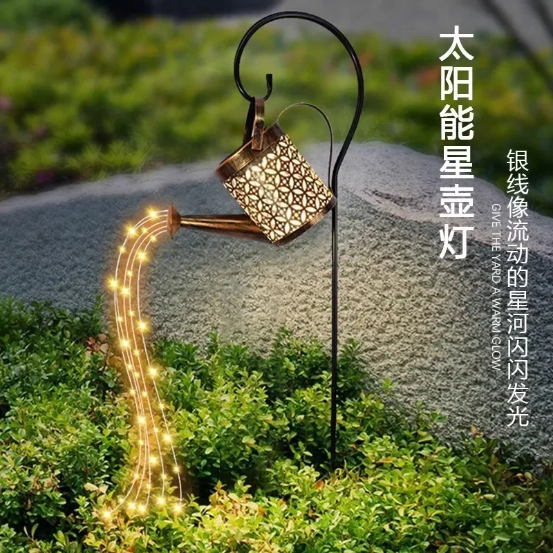 Solar Kettle Lighting Outdoor Waterproof Decorative Lawn Lamp Atmosphere Garden Landscape Courtyard Landscaping Hanging Lamp