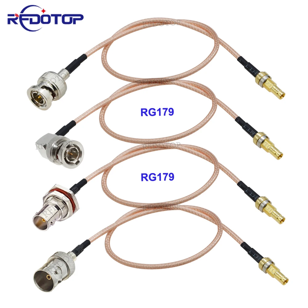 RG-179 CC4 1.0/2.3 Female Jack to BNC Male/Female Connector RF RG179 Coaxial Cable HD SDI 75ohm for Blackmagic HyperDeck Shuttle