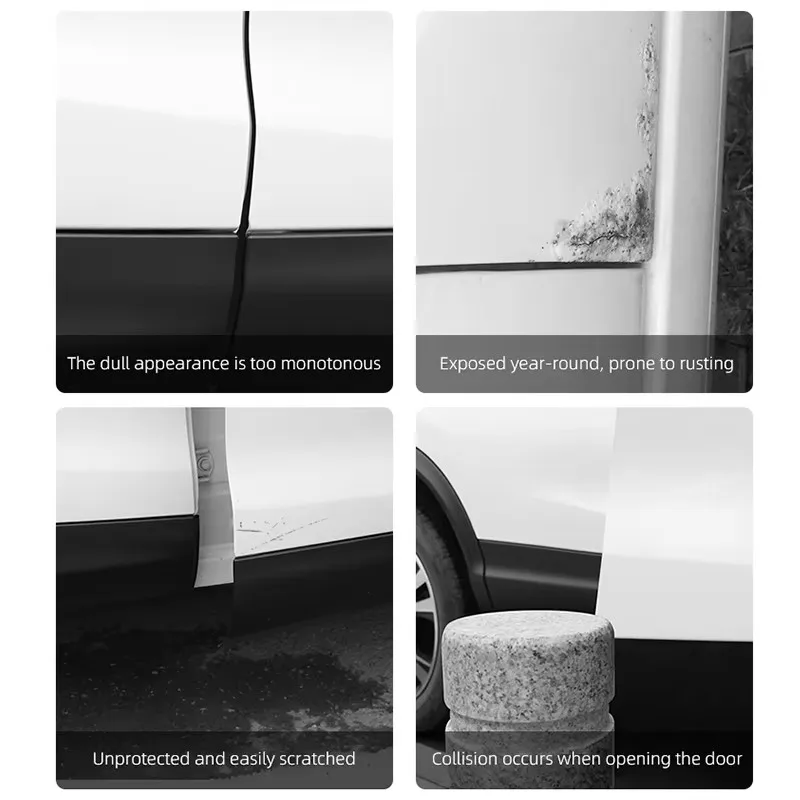 4 قطعة باب السيارة المضادة للتصادم حماة الزوايا ملصقات ل دودج رام دورانجو شاحن SRT دارت رحلة المنتقم عيار الشاحنات