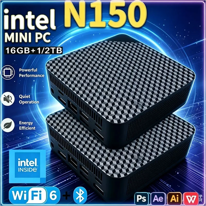 2026-intel-n150-mini-pc-portable-computer-16gb-32gb-ram-1tb-2tb-ssd-gaming-pc-windows-11-pro-wifi-6-bt52-office-study-gamer-pc