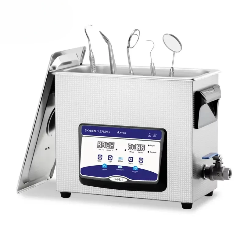 1.7gal 6L medical Ultrasonic Cleaner tooth Denture Aligner Retainer  cleaning tiny assemblies lab instrument handpieces machine