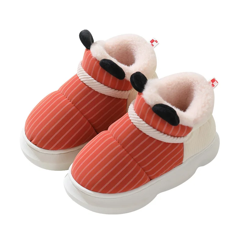 Children Casual Shoes Girls Boys Warm Snow Boots Kids Non-slip Thick Sole Cotton Shoes Comfort Plush Home Shoes Zapatillas Niño