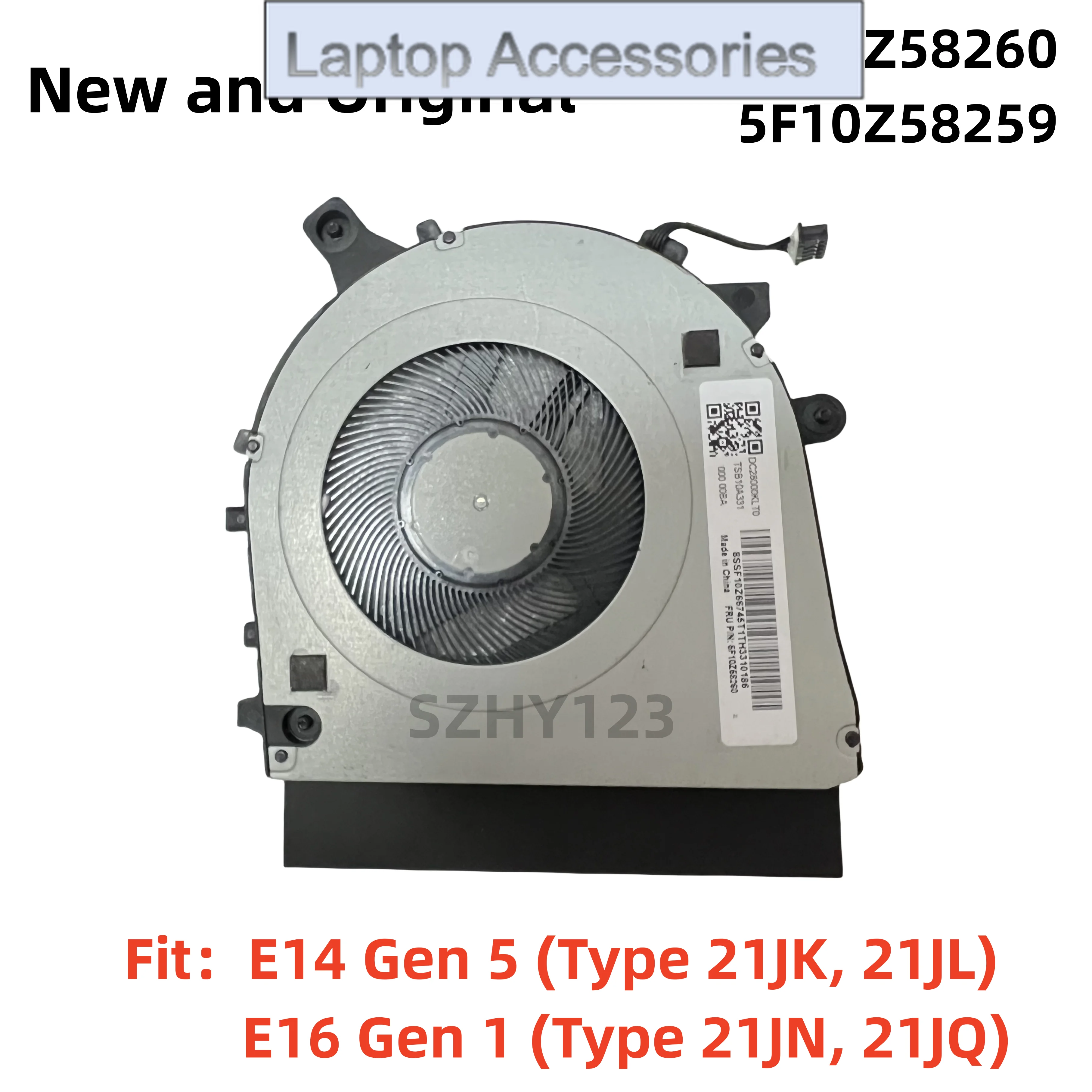 

Новый оригинальный вентилятор охлаждения процессора Intel для ноутбука Lenovo Thinkpad E14 Gen 5/E16 Gen 1 FRU 5F10Z58260 5F10Z58259