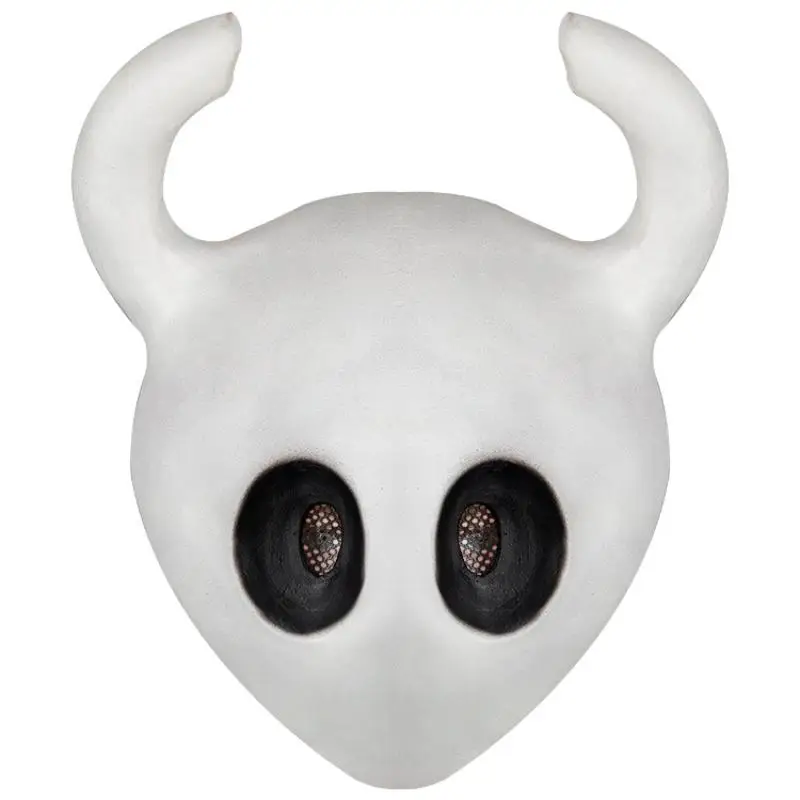 Hollow Knight Latex-Maskenhelm – Spiel-Cosplay-Maske für Halloween-Party, Neuheit, Abenteuer, Kostüm, Requisiten, Anzieh
