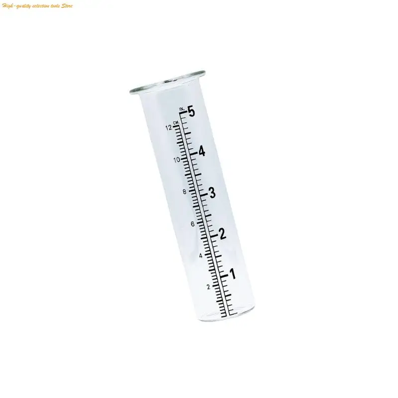 203F Cold Resistant Outdoor Rain Gauges Blue Water Effect Gauges with Clear Measurement Markings & Quick Installation Process