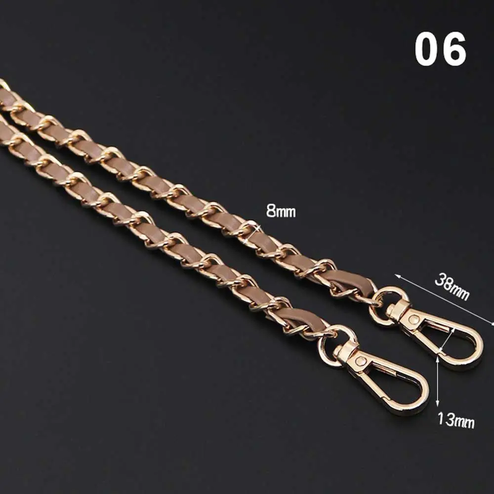 

Replaceable Adjustable Bag Handle Handbag Accessory Leather Bag Strap Crossbody Bag Belt hardware Bag Chain Metal Purse Strap