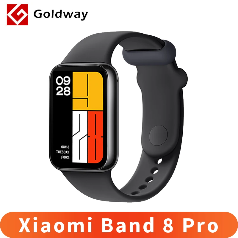 

Глобальная версия Xiaomi Mi Band 8 Pro 1,74 "AMOLED экран 5ATM водонепроницаемый GNSS датчик пульса и уровня кислорода в крови Bluetooth 5,3