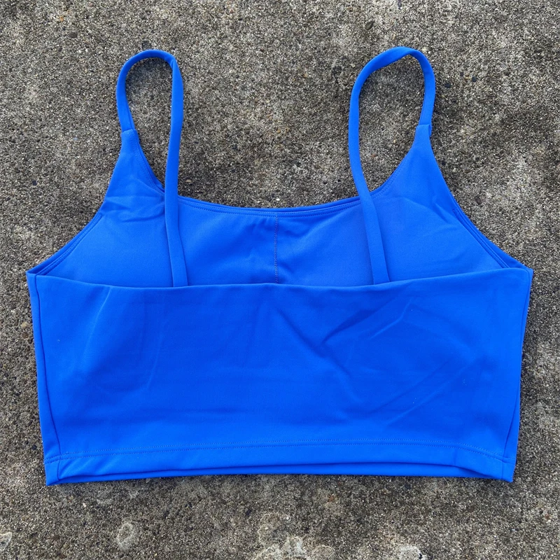 Women Sport Bra Gym Workout Top Thin Strap Yoga Clothes Crop Vest High Impact Fitness Bralette Push Up Running Tight Underwear