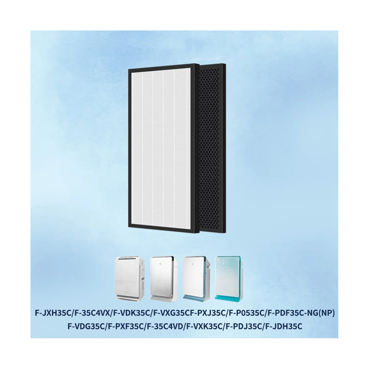 HEPA Filter for F-PXF35C F-PDF35C F-VXG35C F-VDG35C F-PDJ35C F-PXJ35C F-JXH35C F-JDH35C F-36C4VD Air Purifier