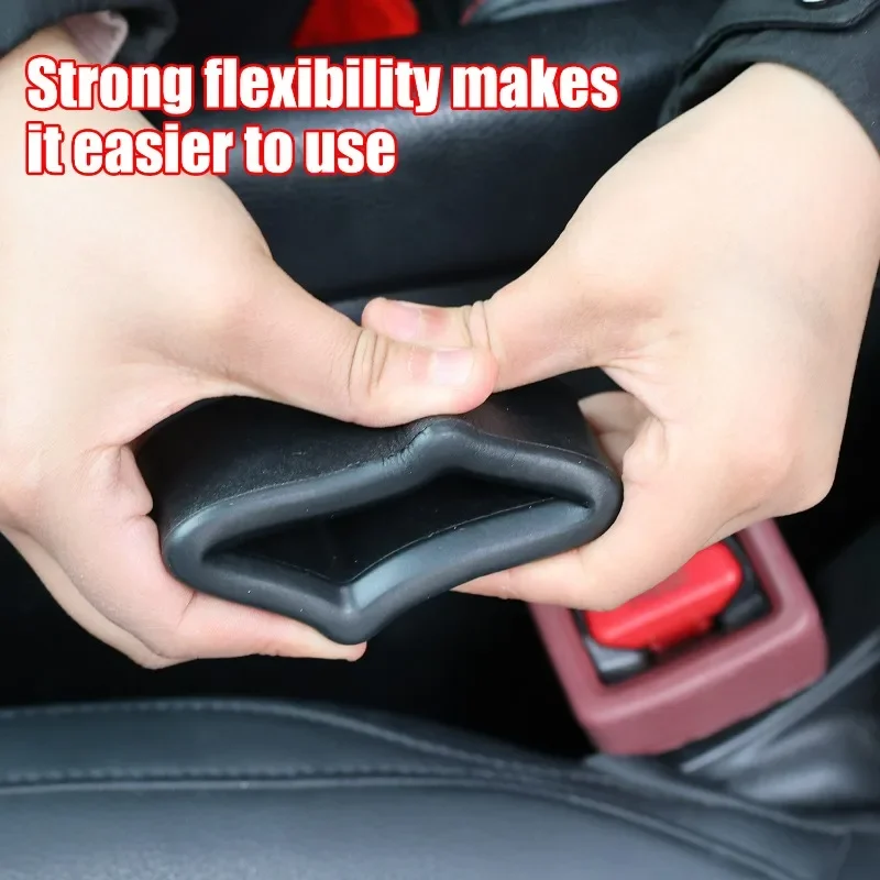 Car Seat Belt Buckle Cover Universal Car Safety Belt Anchor Socket EVA Anti-collision Protection Cover Car Interior Modification