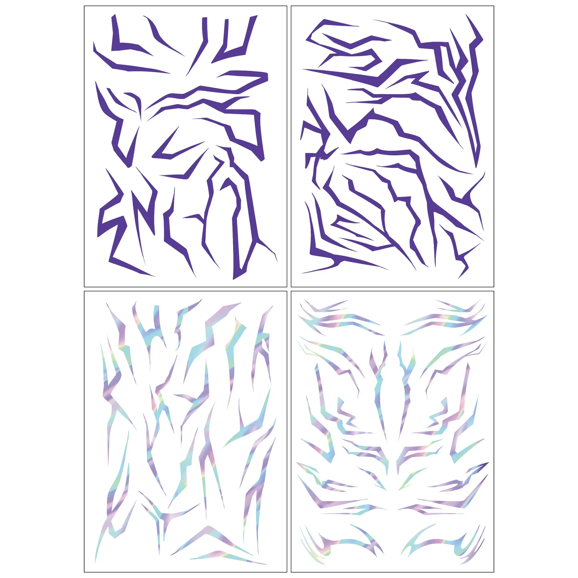 

4PCS KPop Demon Hunters Temporary Tattoo Set Rumi& Jinu Patters Birthday Party Anime Stickers Boys Haloween Cosplay Rumi Tattoos